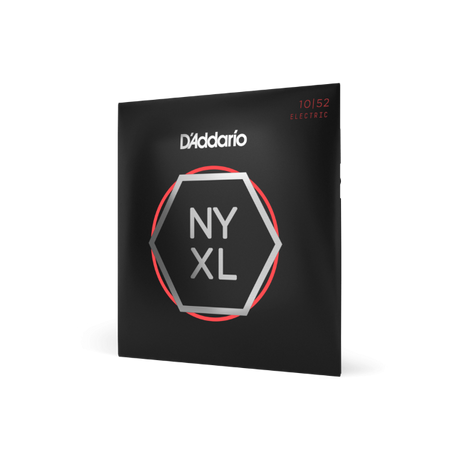 NYXL1052  D'Addario - Corde in nickel per chitarra elettrica, scalatura leggera per i cantini / pesante per i bassi, 10-52