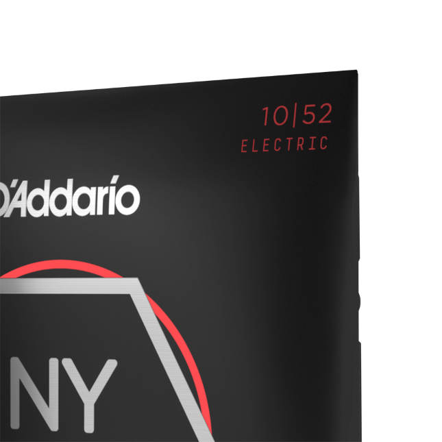 NYXL1052  D'Addario - Corde in nickel per chitarra elettrica, scalatura leggera per i cantini / pesante per i bassi, 10-52