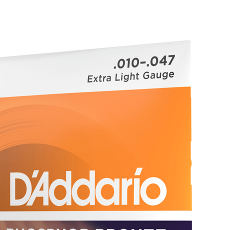 D'addario EJ15-3D  Corde EXP15 per chitarra acustica, in bronzo fosforoso, Extra Light, 10-47, 3 sets