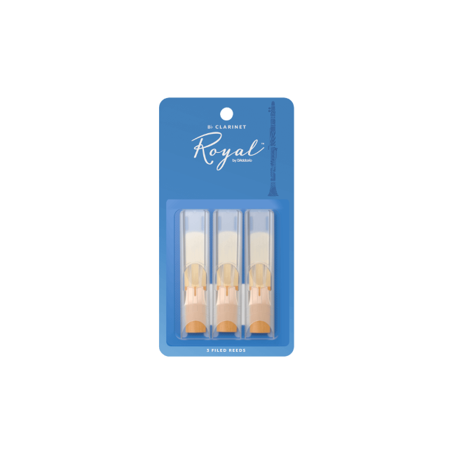 D'addario RCB0325- Ance Royal per clarinetto in Sib, confezione da 3 Durezza 2,5