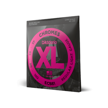 D'addario ECB81 Chromes Bass, Light, 45-100, Long Scale