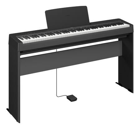 Pianoforte digitale Yamaha p145BT piu supporto L100B con panchetta regolabile