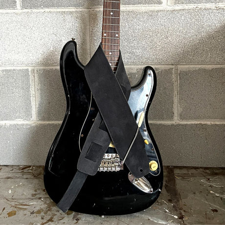 VELVET LARGE Guitar Strap | Nero
