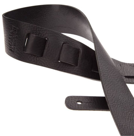 Magrabò 105.071M - Tracolla per chitarra e basso in pelle Holes HC Core Nero 6 cm