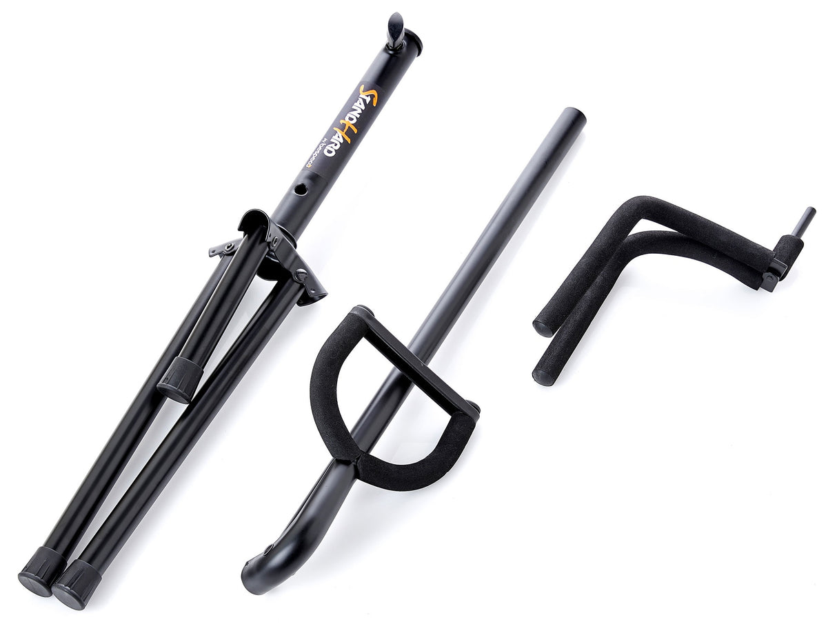 Bespeco SH700R – Supporto universale per chitarra, con sistema di bloccaggio dello strumento in ABS