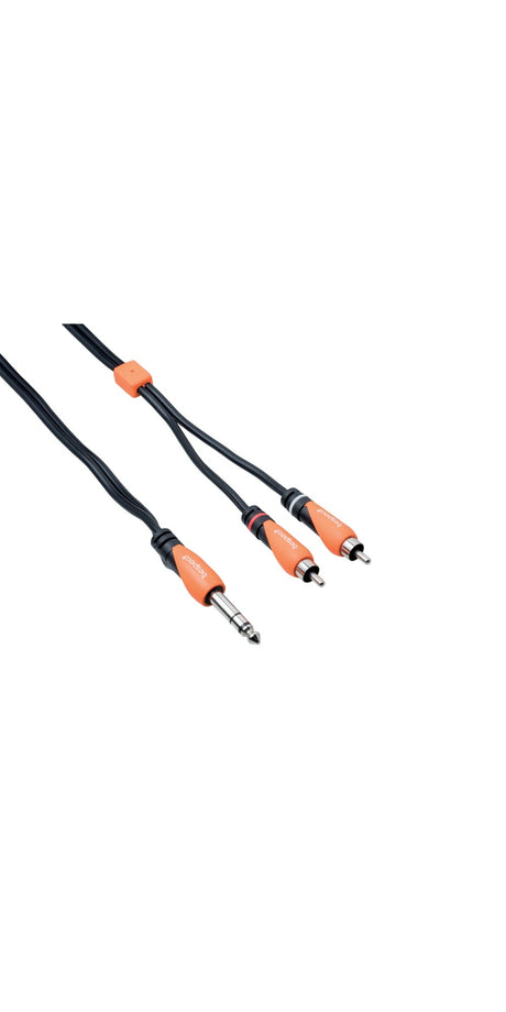 Bespeco - SLYSRM180 -Cavi interlink - jack stereo Ø 6,3 mm - 2 x RCA