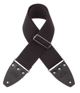 Magrabò tracolla Stripe SC Entry Nero 8 cm terminali Nero fibbia Argento