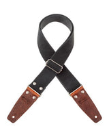 Stripe SC Entry Olded Nero 5 cm terminali Embossed Flores Marrone fibbia Argento Antico