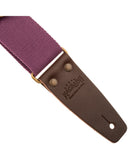 Tracolla Magrabò Stripe SC Entry Prugna 5 cm terminali Marrone Scuro fibbia Ottone