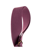 Tracolla Magrabò Stripe SC Entry Prugna 5 cm terminali Marrone Scuro fibbia Ottone