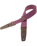 Tracolla Magrabò Stripe SC Entry Prugna 5 cm terminali Marrone Scuro fibbia Ottone