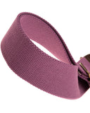 Tracolla Magrabò Stripe SC Entry Prugna 5 cm terminali Marrone Scuro fibbia Ottone