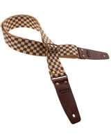 Stripe SC Retrò Chess 5 cm terminali Marrone fibbia Ottone