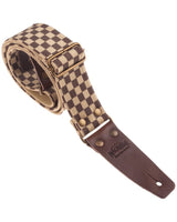 Stripe SC Retrò Chess 5 cm terminali Marrone fibbia Ottone