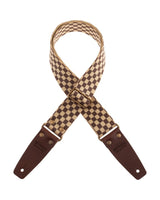 Stripe SC Retrò Chess 5 cm terminali Marrone fibbia Ottone