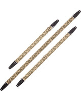 Stripe SC Retrò Hippie 5 cm terminali Nero fibbia Argento