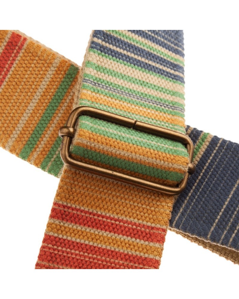 Stripe SC Retrò Rainbow 5 cm terminali Marrone fibbia Ottone