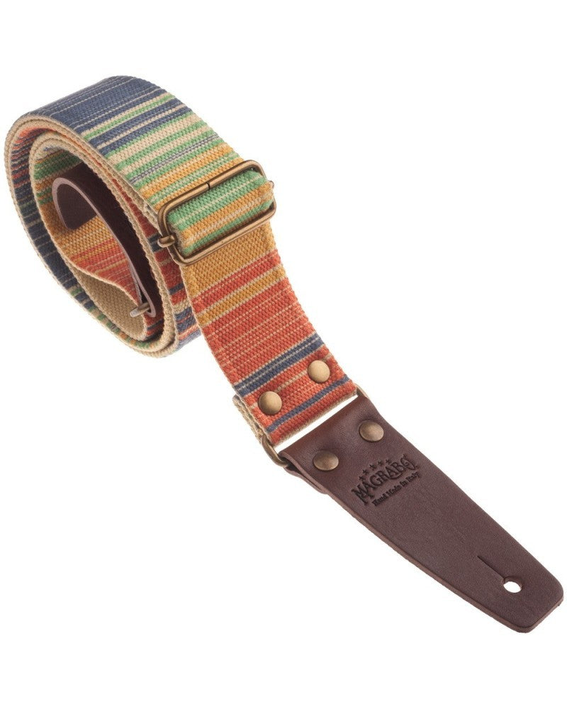 Stripe SC Retrò Rainbow 5 cm terminali Marrone fibbia Ottone
