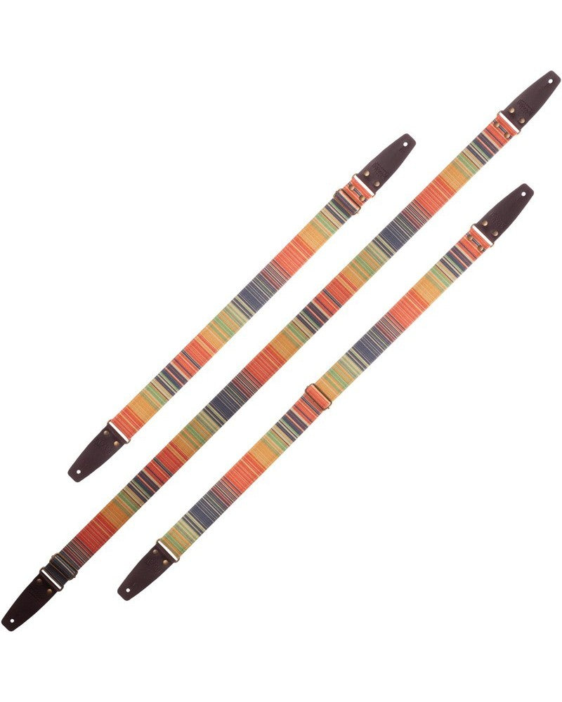 Stripe SC Retrò Rainbow 5 cm terminali Marrone fibbia Ottone
