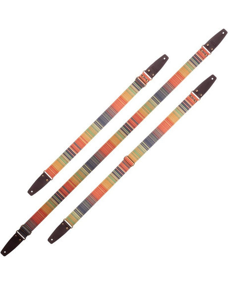 Stripe SC Retrò Rainbow 5 cm terminali Marrone fibbia Ottone