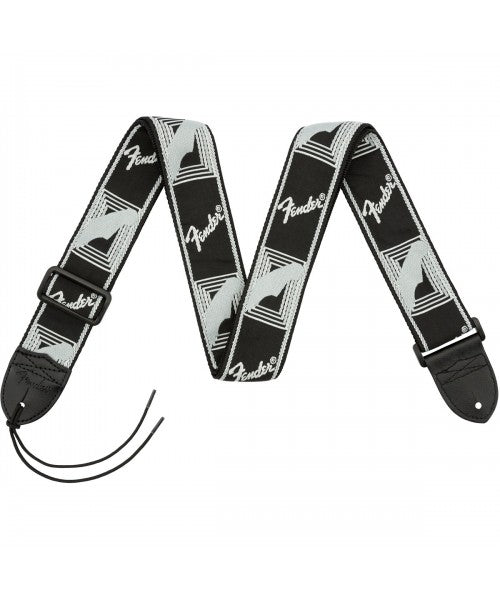 FENDER 0990681543 Tracolla Fender® 2" Monogrammed Black/Light Grey/Dark Grey