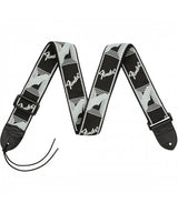 FENDER 0990681543 Tracolla Fender® 2" Monogrammed Black/Light Grey/Dark Grey