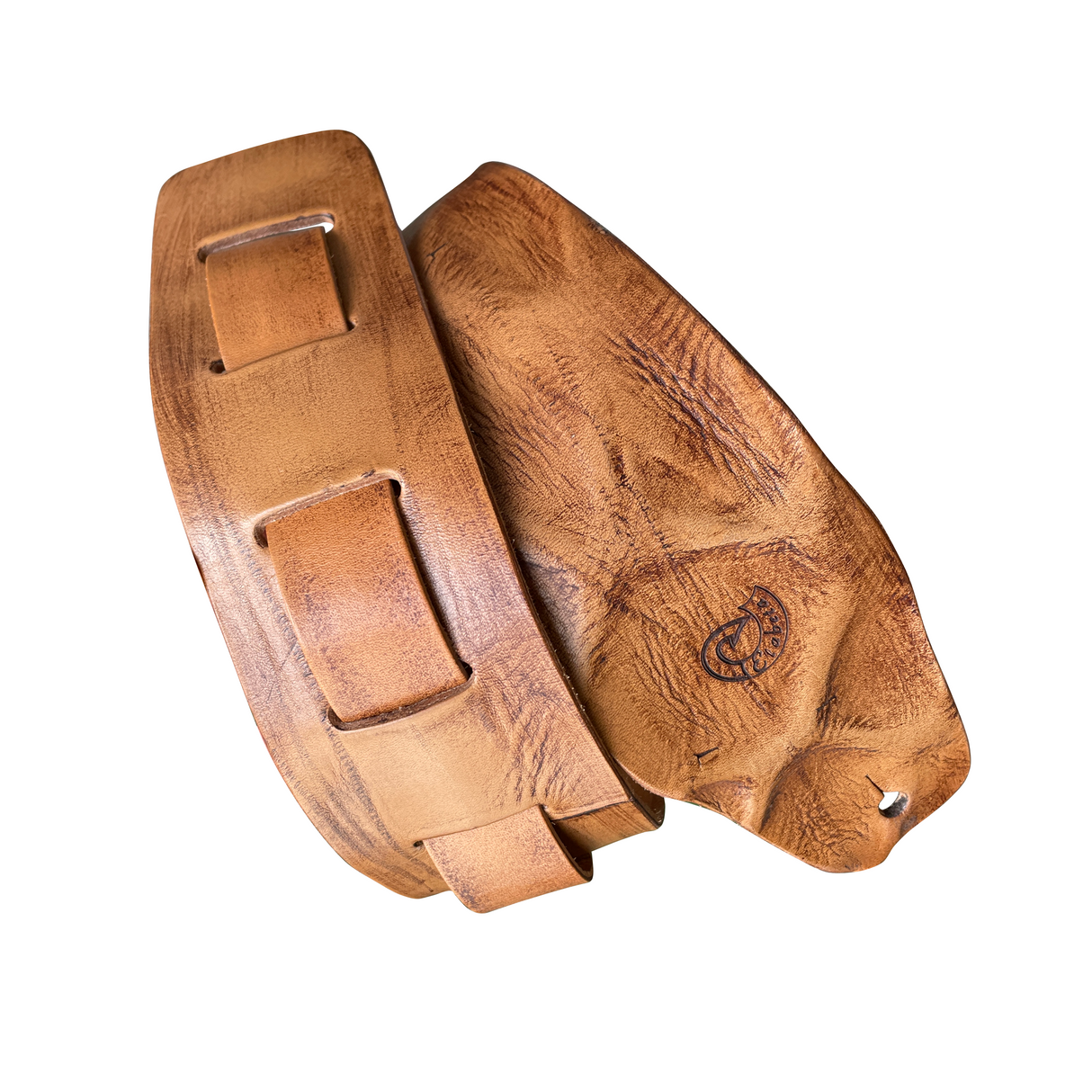 Etabeta - Tracolla in vera pelle - HEAVY RELIC UNDER PRESSURE LARGE - Guitar Strap