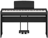 YAMAHA P225 Black - pianoforte digitale + supporto L200B + pedaliera LP1B