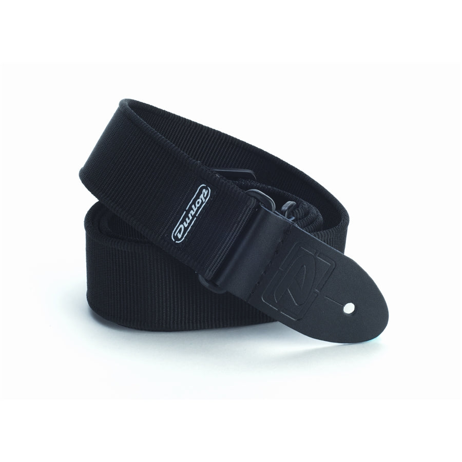 DUNLOP Strap - D38-09BK SOLID BLACK - Tracolla