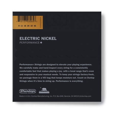 DUNLOP - DEN0942 NICKEL PLATED STEEL, LIGHT, SET/6