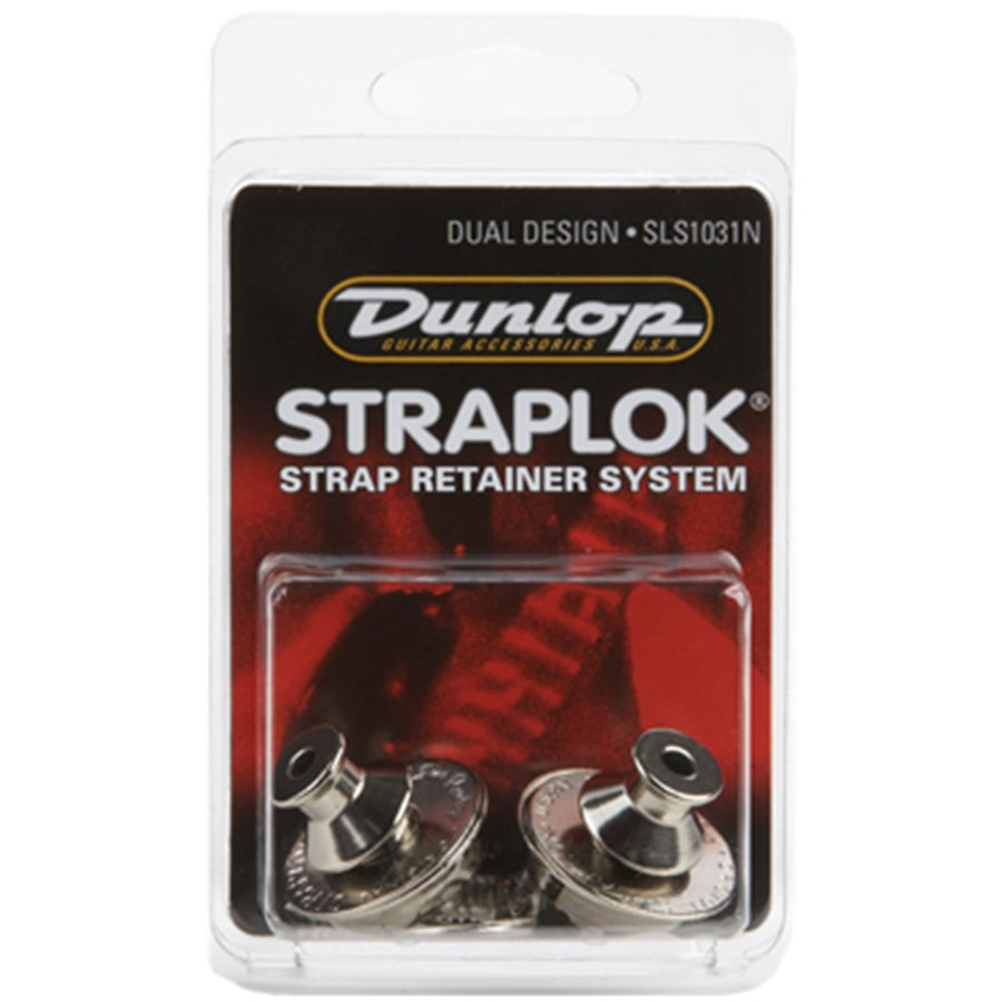 Dunlop SLS1035BN Straplok Dual Design Black Nickel