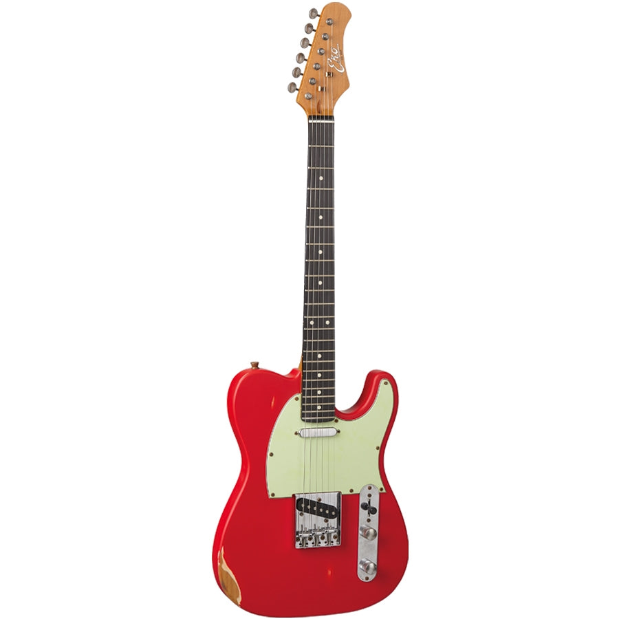 EKO GUITARS - VT-380 RELIC FIESTA RED