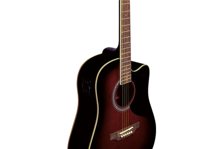 CHITARRA ACUSTICA - ELETTRIFICATA EKO Ranger CWEQ Red Sunbrust
