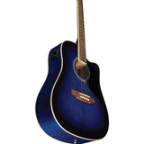 Eko Guitars Ranger CW Eq Blue Sunburst CHITARRA ACUSTICA ELETTRIFICATA