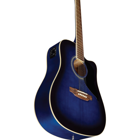 Eko Guitars Ranger CW Eq Blue Sunburst CHITARRA ACUSTICA ELETTRIFICATA
