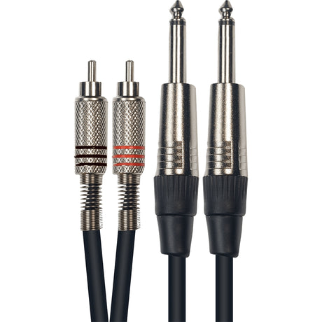 YELLOW CABLE - K03-3 CAVO SEGNALE STEREO 2X RCA MASCHIO/2X JACK TS