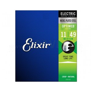 Elixir Optiweb 11-49   19102 Medium Muta Corda per Chitarra Elettrica