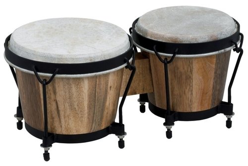 Club Salsa F826002 - BONGOS 6"-7" IN LEGNO CON PELLI NATURALI