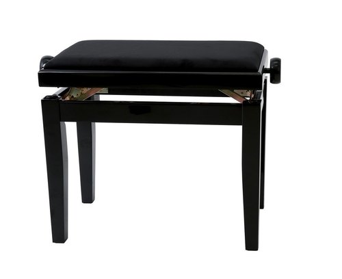 GEWA PANCA PER PIANO DELUXE NERO LUCIDO 130.010