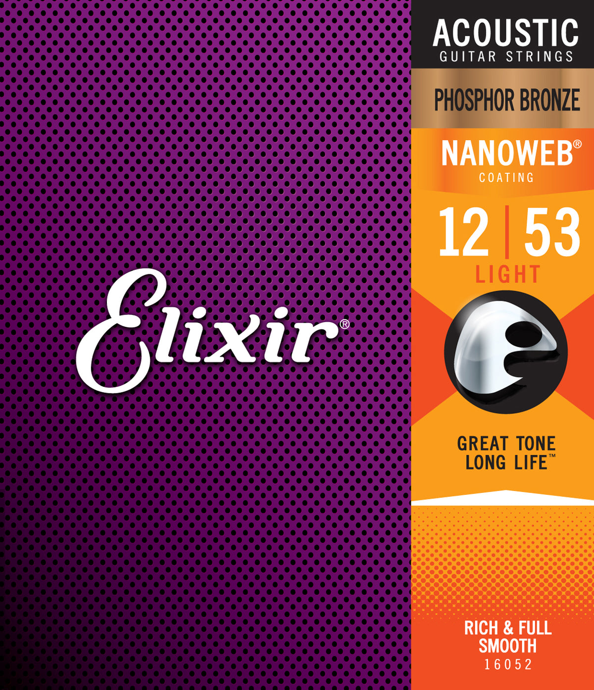 ELIXIR, MUTA PER CHITARRA ACUSTICA 12-53 -16052 - Phosphorbronze