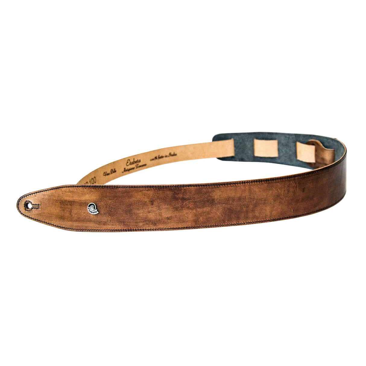 ETABETA GUITAR STRAPS / TRACOLLE PER CHITARRA E BASSO - OLD HAND Guitar Strap | Marrone Tamponato