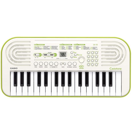 Tastiera CASIO SA-50 White/Lime Green