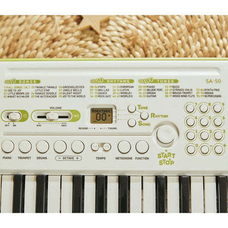 Tastiera CASIO SA-50 White/Lime Green