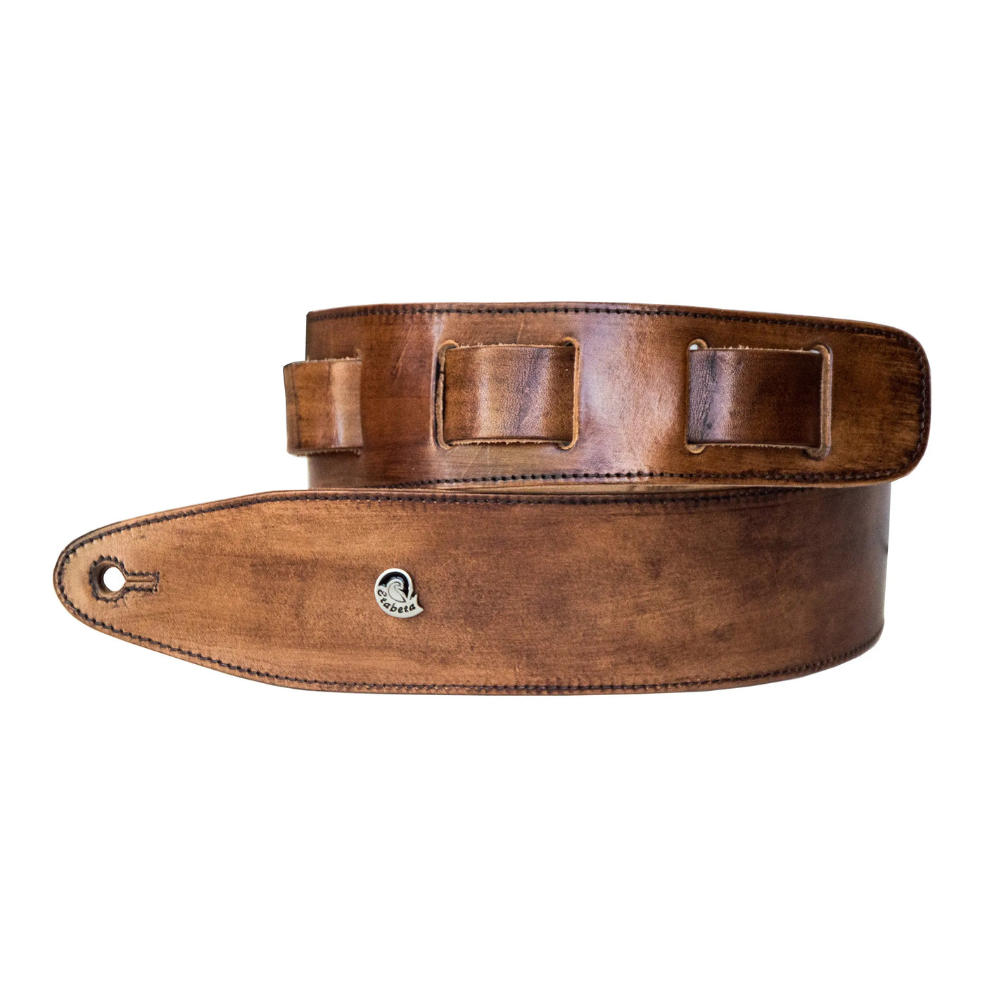 ETABETA GUITAR STRAPS / TRACOLLE PER CHITARRA E BASSO - OLD HAND Guitar Strap | Marrone Tamponato