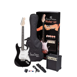 CHITARRA ELETTRICA - SOUNDSATION RIDER GP BK Guitar Pack elettrico - Black