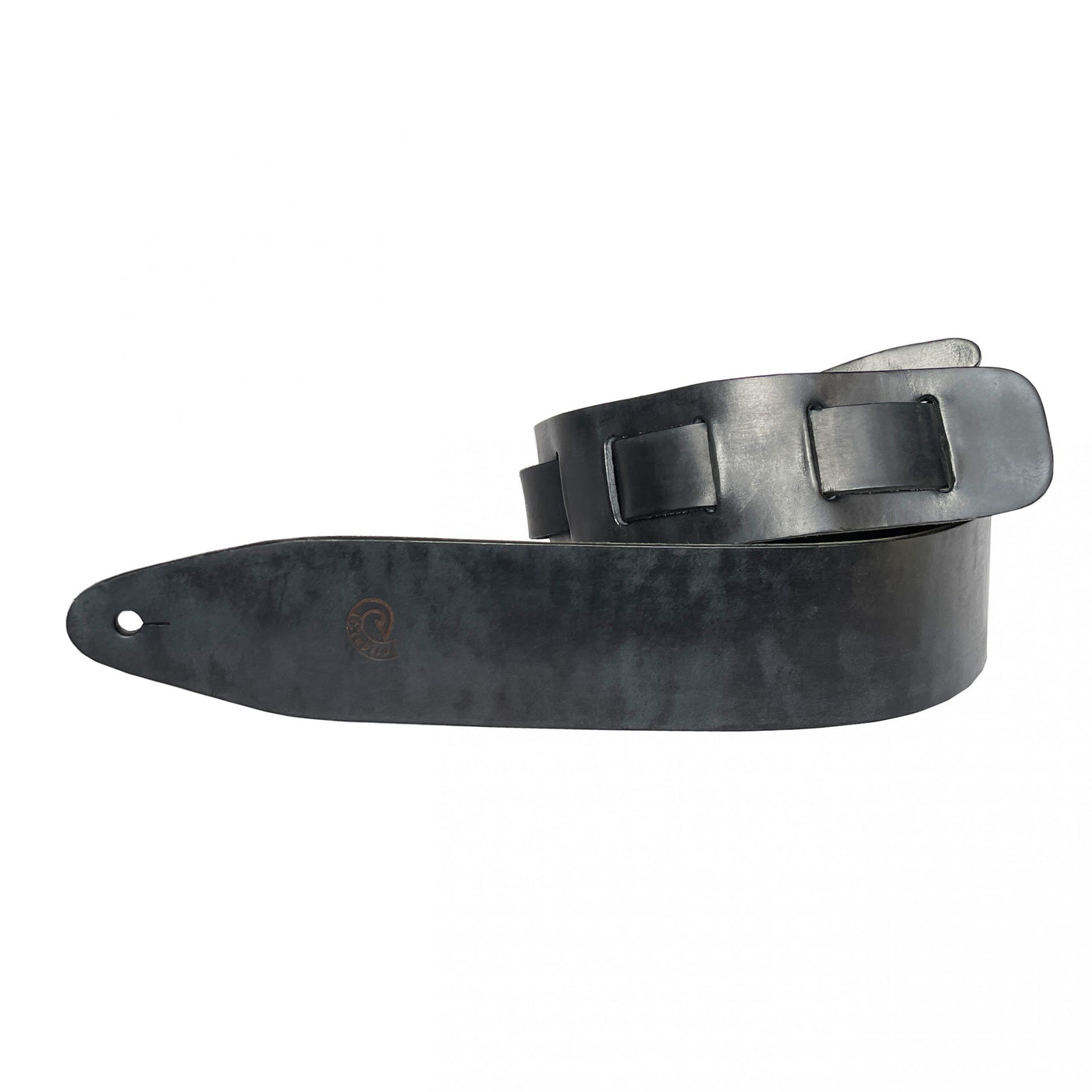 Etabeta - Tracolla in vera pelle -  RELIC Guitar Strap | Nero