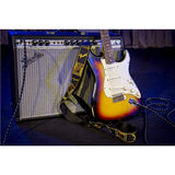 FENDER 0990681000 Tracolla Fender® 2" Monogrammed Black/Yellow/Brown