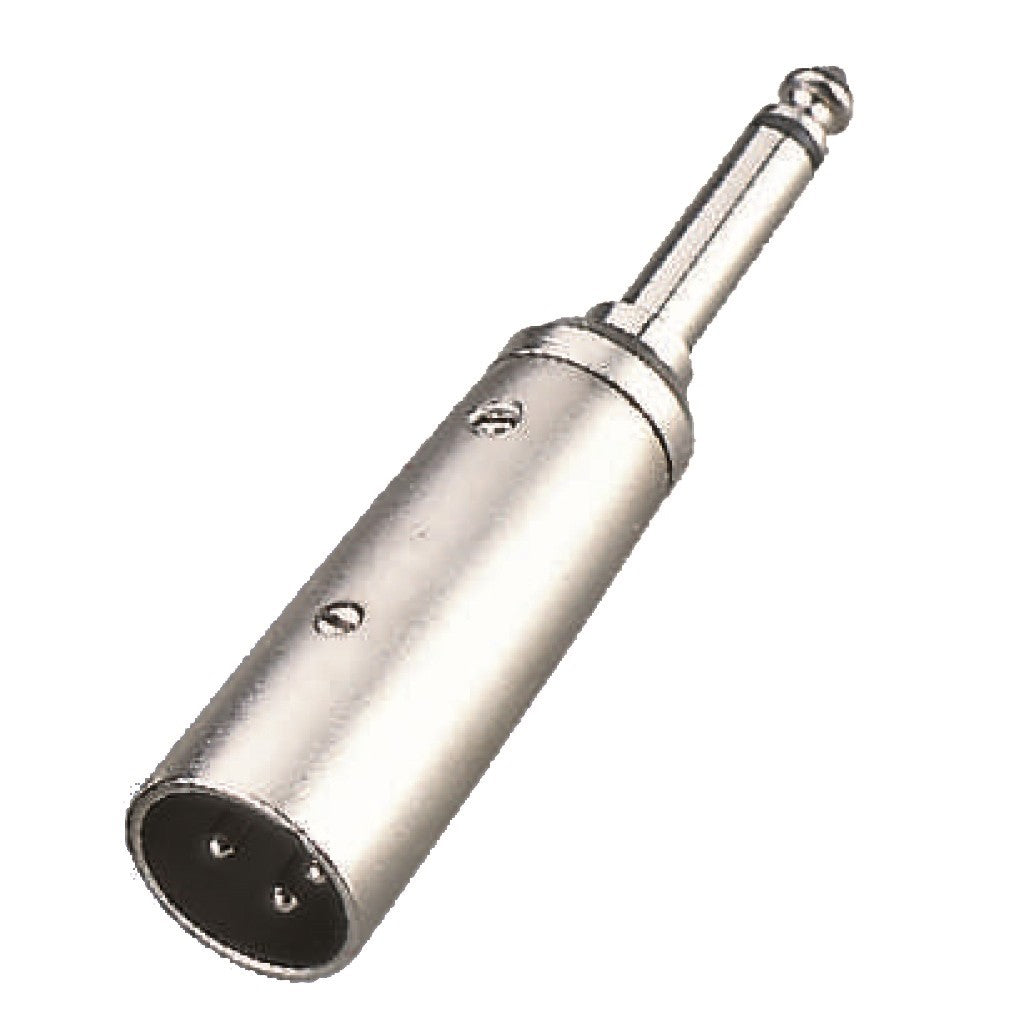 SOUNDSATION SADA07-1 ADATTATORE XLR MASCHIO - JACK MASCHIO MONO 6.3MM (CONF. 1 PEZZO)