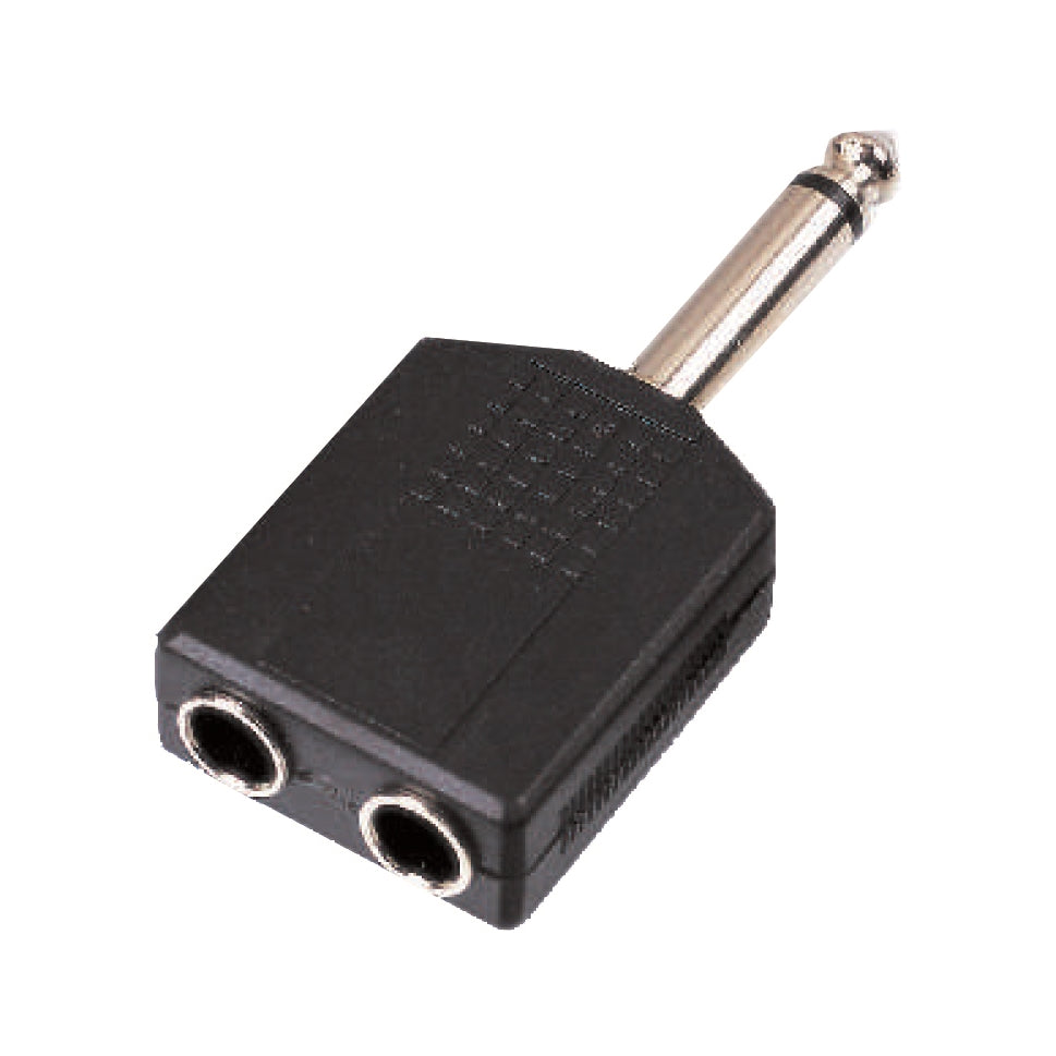 SOUNDSATION SADA039-1 Adattatore Jack Maschio 6.3mm MONO - 2 Jack Femmina 6.3mm (conf. 1 pezzo)