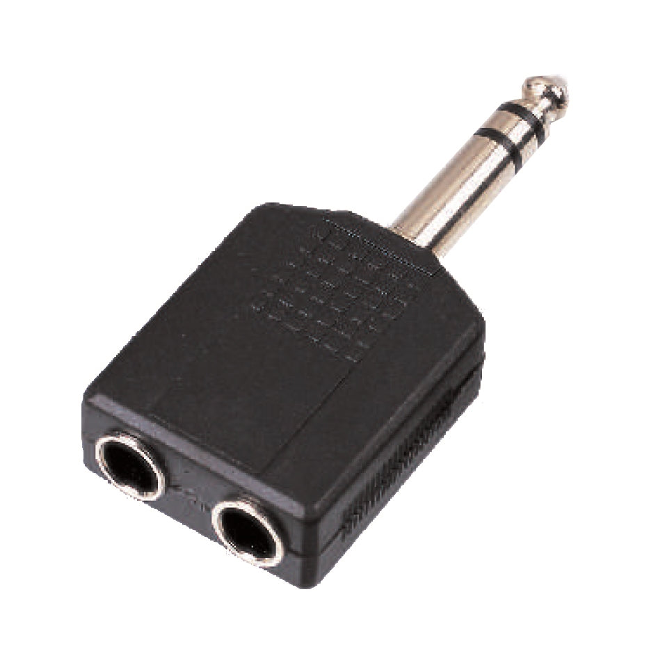 SOUNDSATION SADA040-1 Adattatore Jack Maschio 6.3mm STEREO - 2 Jack Femmina 6.3mm STEREO (conf. 1 pezzo)